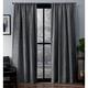 Exclusive Home Curtains Vorhänge aus Chenille mit Kreuzschraffurmuster, 2 Stück, mit Stangendurchzug, Polyester, Soft Grey, 52x108