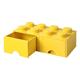 LEGO Schublade 8 Noppen, 2 Schubladen, stapelbare Box, 9,4 l