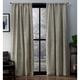 Exclusive Home Curtains Vorhänge aus Chenille mit Kreuzschraffurmuster, 2 Stück, mit Stangendurchzug, Polyester, Taupe, 52x96