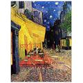 ArtPlaza Van Gogh Vincent - Cafe Terrace on The Place Du Forum Arles at Night, Dekorative Paneele, Holz, Mehrfarbig, 60 x 1.8 x 80 cm