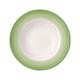 Villeroy & Boch Colourful Life Green Apple Suppenteller, 25 cm, Premium Porzellan, Weiß/Grün