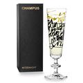 RITZENHOFF 3520005 Champagnerglas, Schwarz, Gold