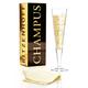 RITZENHOFF Champus Champagnerglas, Kristallglas, Schwarz, Gold, Platin, 7 cm