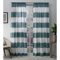 Exclusive Home Curtains Darma Bettwäsche, Angel-Tasche mit Vorhang-Paar, Polyester, blaugrün, 96" Length