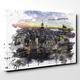 Arty Pie Canvas Print 20 x 14 Inch (50 x 35 cm) New York Manhattan Skyline V3, Wood, Multi-Colour, 20 x 14-Inch