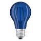 Osram LED Star Classic A Décor Blue Lampe, in Kolbenform mit E27-Sockel, Dekoratives blaues Licht und Design, Ersetzt 15 Watt, 6er-Pack