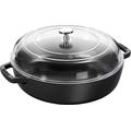 Staub Sauteuse aus Gusseisen, Gusseisen, schwarz, 36,1 x 28 x 12,6 cm