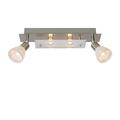 Lucide Kolla LED-Deckenstrahler-LED-G9-4X2,5W 3000K, Glas, G9, 2.5 W, Satin Chrom, 37 x 7,5 x 16,8 cm