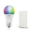 Osram Smart+ RGB LED ZigBee Lampe E27, mit Fernbedienung und Schalter, Warmweiß bis tageslicht, dimmbar, Alexa kompatibel