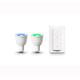 Philips Hue White and Color Ambiance GU10 LED Reflektor Doppelpack inkl. Hue Dimmschalter, dimmbar, bis zu 16 Millionen Farben, steuerbar via App, kompatibel mit Amazon Alexa (Echo, Echo Dot)