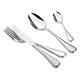 Solex Besteck-Set Perle 24-Teilig, Edelstahl, Silber, 14 x 2 x 1 cm