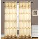RT Designer Collection Alisa Makramee Rod Pocket Vorhang Panel mit 18 Querbehang, befestigt, 54 x 84 Zoll, Polyester, beige, 84 x 54 x 0.25 cm