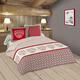 Lovely Casa Darla HC 260 x 240 + 2t63 x 63 Baumwolle rot 240 x 260 cm