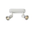 Lucide Jaster-LED-Deckenstrahler-LED-GU10-2x, 2700 K, Metall, GU10, 5 W, White, 6 x 19,8 x 15,5 cm