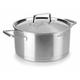 Lacor BRATENTOPF MIT Deckel Foodie 22X10.5 cm, Edelstahl, Grey, 22 cm,