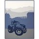 biederlack Young und Fancy Traktor, Baumwolle Blend, blau, Single