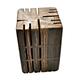 Formawood Holzständer für Messer, Handgemachte, European Massivholz, ca .: 15x23x15cm, Dunkles Holz, 15 x 15 x 23 cm