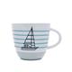 Bert & Boje Schiff Ahoi Standard Tasse, Porzellan, Mehrfarbig, 12,2 x 9,3 x 8,4 cm