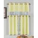 Duck River Textil massiv Küche Fenster Vorhang Set, gelb, 2 tiers-30 X 36 und 1 valance-60 X 16