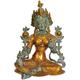 Exotic India tibetisch-buddhistischen Gottheit grün Tara, Super Antik, Größe: 22,9 x 29,2 x 38,1 cm