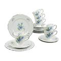 Creatable 17902, Serie Maria Theresia Viola, Geschirrset Kaffeeservice, 18-teilig, Mehrfarbig