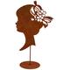 Ferrum Art Design Schmetterling Head Silhouette, braun, one Size