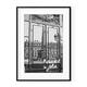 Gerahmter Kunstdruck Paris est si jolie, Rahmen 70 x 100 cm, Aluminium-Finish schwarz satiniert