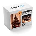 400er LED Lichterkette Weihnachtsbeleuchtung mit Timer - Weihnachtsbaum - Amber