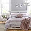 Catherine Lansfield Newquay Stripe Bettwäsche-Set für King-Size-Bett, pflegeleicht, Blush