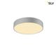 SLV MEDO 40 CW, Corona, LED Indoor Wand-und Deckenaufbauleuchte, TRIAC, Silbergrau 3000/4000K Leuchte, Aluminium, 30 W, grau