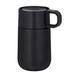 WMF Impulse Travel Mug/Thermobecher, 0,3 l, Höhe 14 cm, 7,8 cm, Automatikverschluss, 360° Trinköffnung, hält Getränke 6h warm/ 12h kalt, schwarz