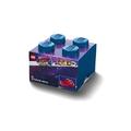 LEGO 4 Knoppen Aufbewahrungsbox, Plastik, Blau, One Size