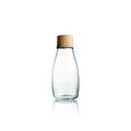 Retap BRP03-LW 0,3 Glas-Wasserflasche, Walnuss