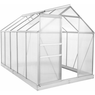 Aluminium Gewächshaus set, 310 x 190 cm, inkl. Fundament - Zelsius