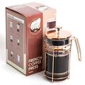 Cantankerous Chef Rose Gold French Press - Large 8 Cup Coffee Press - Best Coffee Maker - Elegant Original Finishing - Sturdy Small Mesh Filter Borosilicate Glass with 3-Part Stainless Steel Plunger