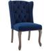 Apprise French Vintage Dining Performance Velvet Side Chair - East End Imports EEI-3367-NAV