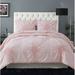 Christian Siriano Georgia Rouched Comforter Set Polyester/Polyfill/Microfiber in Pink/Yellow | Twin XL Comforter | Wayfair CS2982BSTX-1500