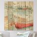 East Urban Home Lake House Canoes III - Lake House Print on Natural Pine Wood in Brown | 16 H x 16 W x 0.78 D in | Wayfair