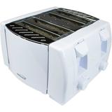 Brentwood Appliances 4 Slice Cool Touch Toaster Aluminum in White | 7.5 H x 11.25 W x 11.25 D in | Wayfair BTWTS265