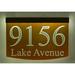 EZ Street Signs 2-Line Lawn Address Sign Plastic in Orange | 8.5 H x 12 W x 2.5 D in | Wayfair 8tb