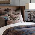 Eastern Accents Theo Plaid Duvet Cover in Blue/Brown/White | Queen Duvet Cover | Wayfair EC-DVQ-427