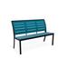 Telescope Casual Bazza Aluminum Stacking Park Outdoor Bench Metal in Black | 35.75 H x 56 W x 26 D in | Wayfair 8Z48PQ001