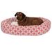 Majestic Pet Products Links Sherpa Bagel Bolster Polyester in Orange/Black | 11 H x 52 W x 35 D in | Wayfair 78899554707