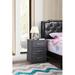 Glory Furniture Boston 3 - Drawer Nightstand Wood in Gray | 24 H x 18 W x 16 D in | Wayfair G023-N