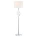 House of Hampton® Alicia 60.25" LED Floor Lamp Metal in Gray/White | 60.25 H x 17 W x 17 D in | Wayfair BFF25F9A3C414196B91E71E5D2A375F4