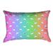 Latitude Run® Avicia Outdoor Lumbar Pillow Polyester/Polyfill blend in Pink/Blue | 14 H x 20 W x 3 D in | Wayfair 36B4B8AFB8104D2D84604127DDD45E05