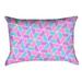 Latitude Run® Avicia Indoor/Outdoor Lumbar Pillow Polyester/Polyfill blend in Blue | 14 H x 20 W x 3 D in | Wayfair