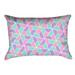 Latitude Run® Avicia Lumbar Pillow Polyester/Polyfill blend in Pink/Green/Indigo | 14 H x 20 W x 3 D in | Wayfair DAA1F135D72240EEBDFBCBB24A2CF343