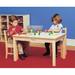 Childcraft Rectangular Activity Table Wood in Brown/White | 30 H x 48 W x 26 D in | Wayfair 297485