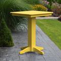 Red Barrel Studio® Nettie Plastic Bar Outdoor Table Plastic in Yellow | 42 H x 33 W x 33 D in | Wayfair E06CF83FDDCF4364B9A59F8AAC4FC30C